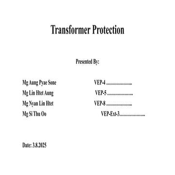 transformer protection | PPTX