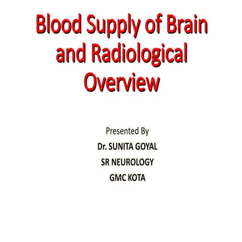 blood supply of brain.ppt. with radiological correlation