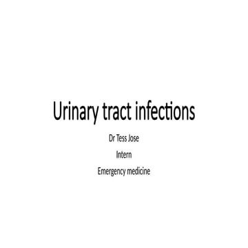 urinary tract infection...................................................
