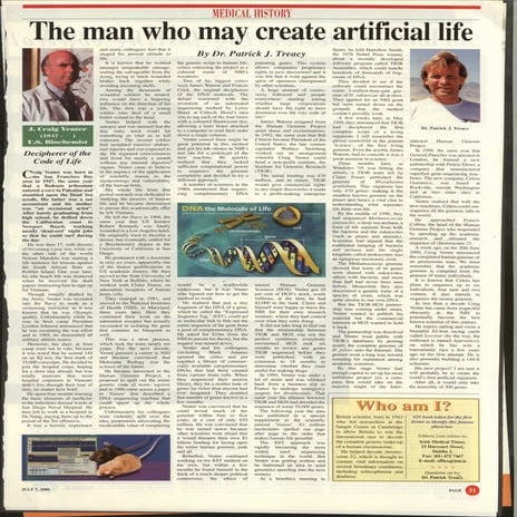 The Man who may create Artificial life | PDF