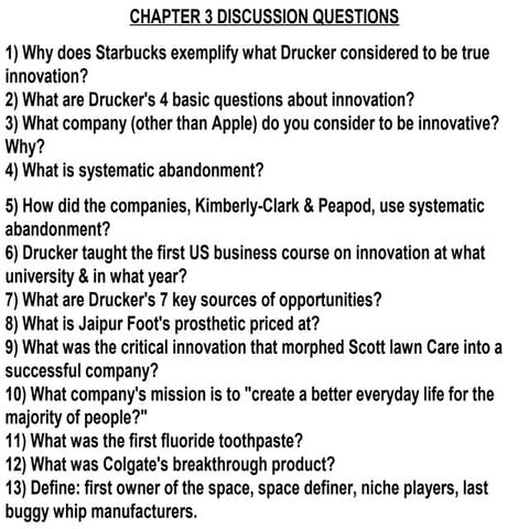 Drucker chapter 3