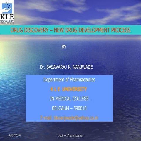 Drug Discovery New Drug Development Process