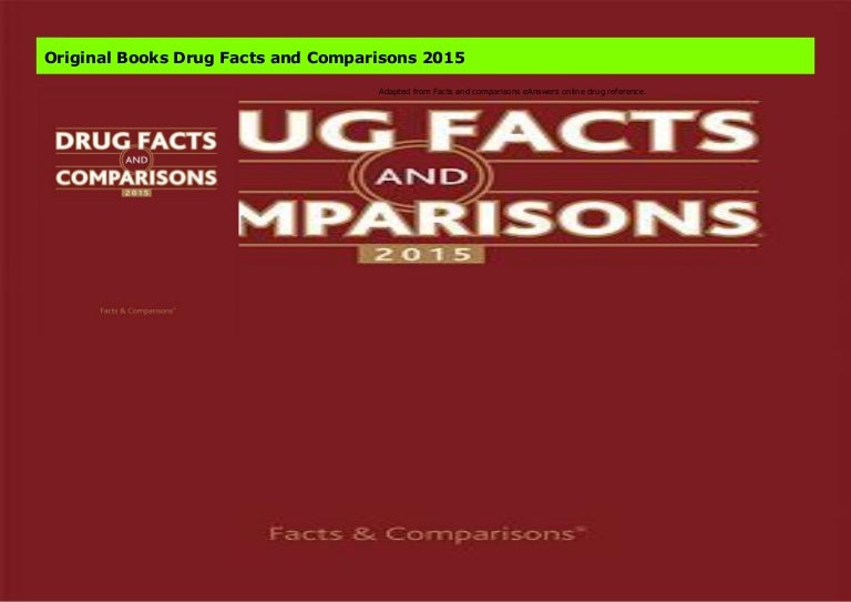 Original books drug facts and comparisons 2015