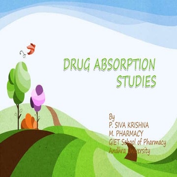 Drug absorption