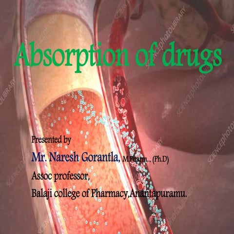 Drug absorption   naresh