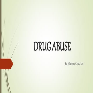 Drug abuse | PPT