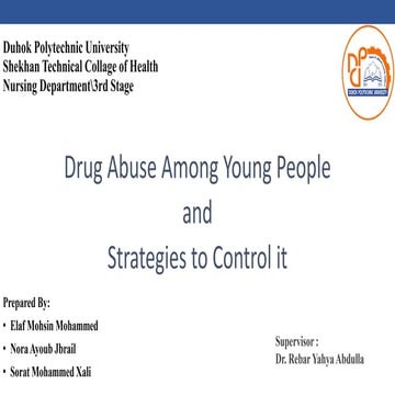 Drug abuse among young people.pptx. .. | PPTX