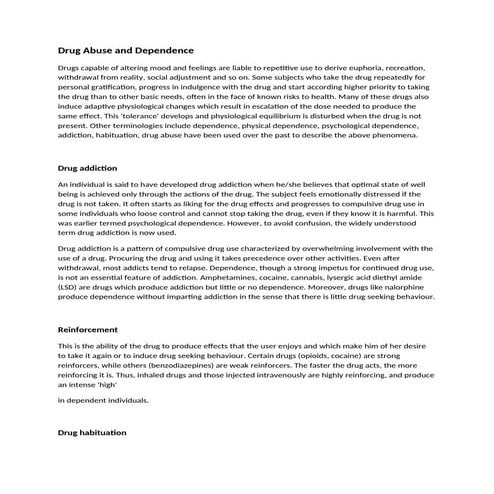 Comprehensive Overview of Drug and Alcohol Abuse: Causes, Effects, and ...