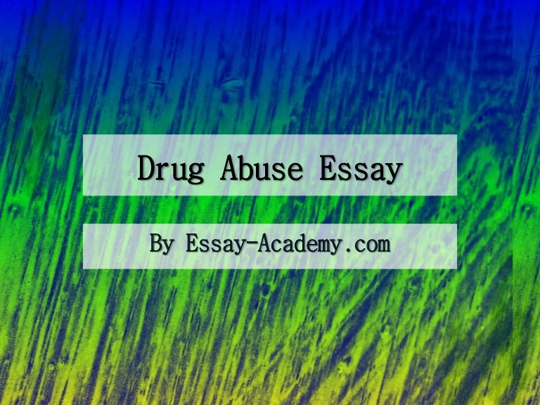 Phd thesis on drug abuse