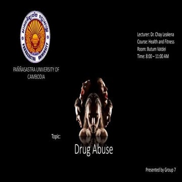 Drug abuse new | PPTX