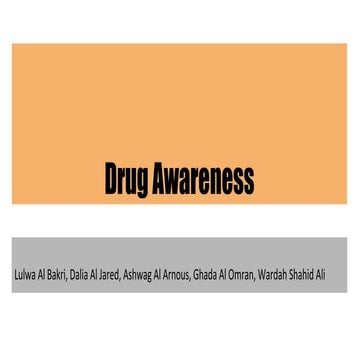 Drug awareness