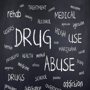 Drug awareness Slides for Houghton House addiction rehabilitation 