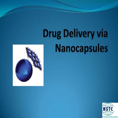 Drug delivery via nanocapsules 