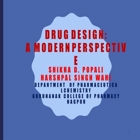 Drug design in medicinal chemistry 3 pci syllabus