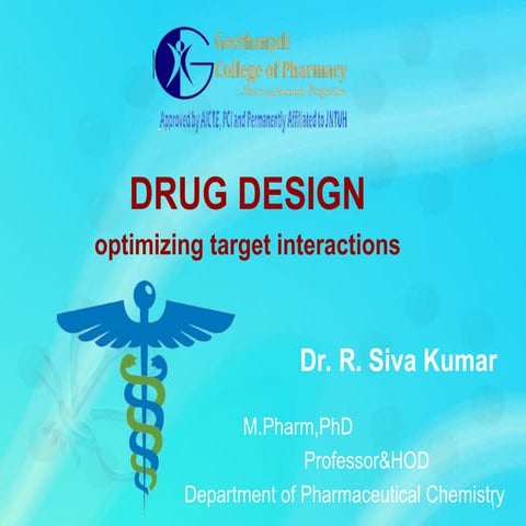 Drug design. SAR  functional groups binding ppt