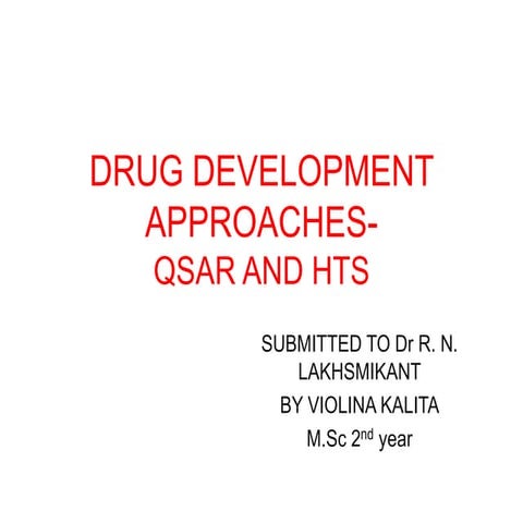 Drug development approaches 