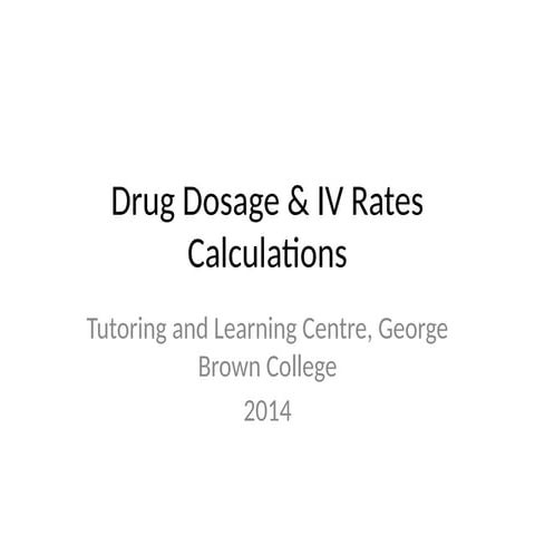 Intravenous fluid computations | PPT