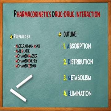 Pharmacokinetics Drug drug interaction [Best one]
