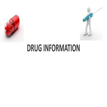 Drug information slideshare by P. vara lakshmi