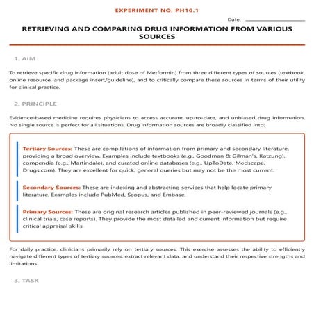 PH 10.1 – How to Access and Evaluate Drug Information Effectively