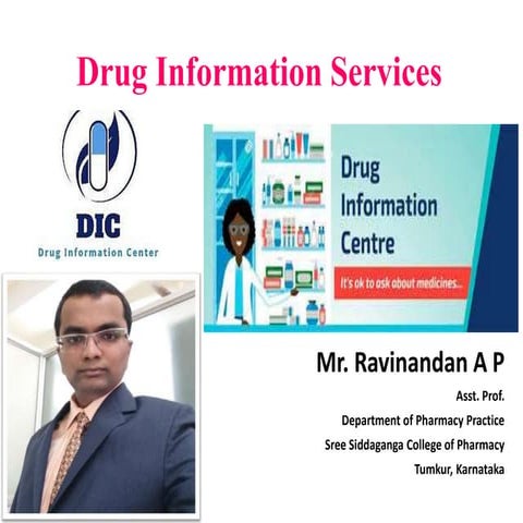 Drug Information Services- DIC and Sources.