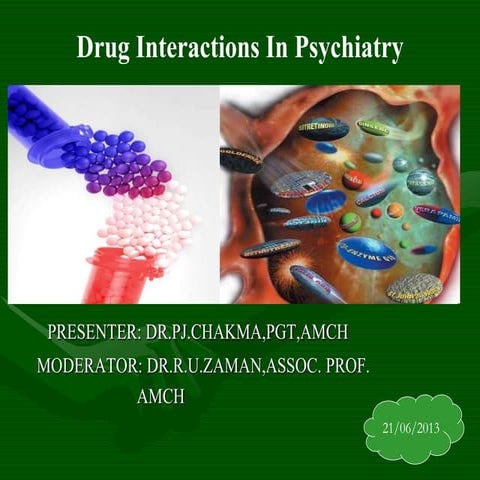 Drug interactions in psychiatry