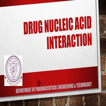 Drug nucleic acid interaction