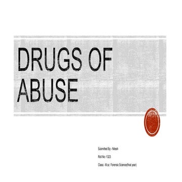 Drug of Abuse