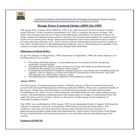 Drug Price Pdf Pdf Pharmaceutical Industry Industries