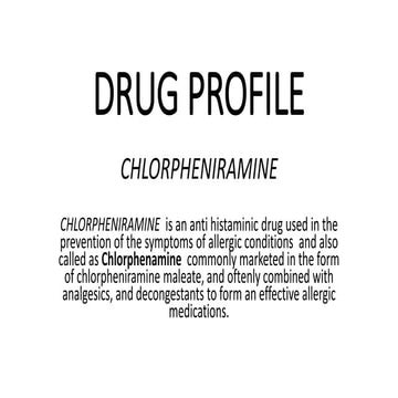 Drug profile | PPTX