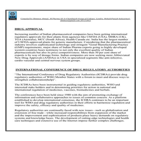 Drug Regulatory Affairs pdf