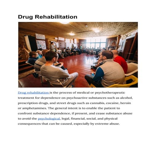Drug rehabilitation