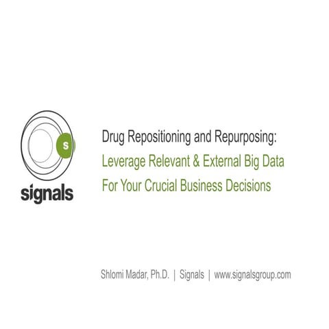 Drug Repositioning Workshop