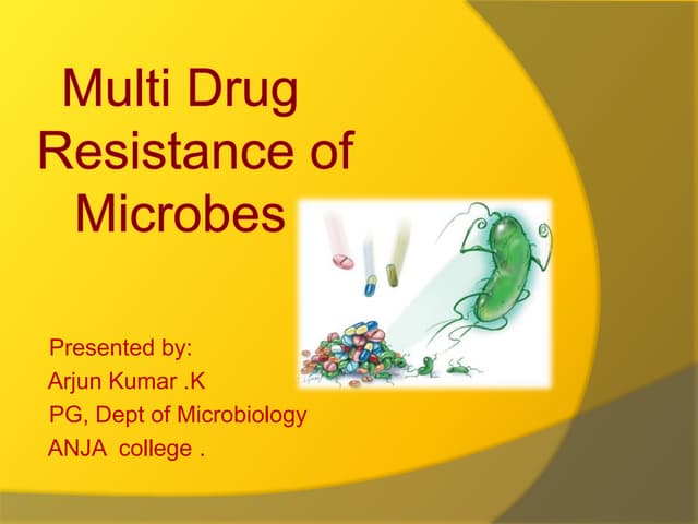 Multidrug resistance in Microbes