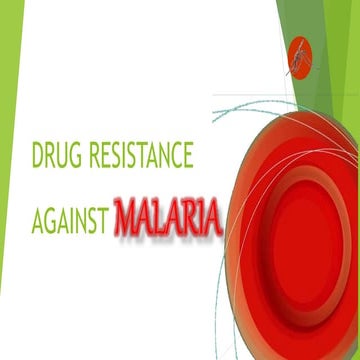 Drug resistance against malaria