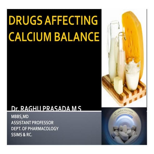 Drugs affecting calcium balance
