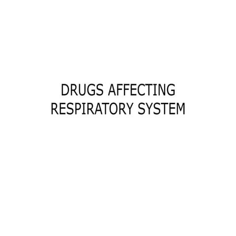 PHARMA-RESPIRATORY DRUGS