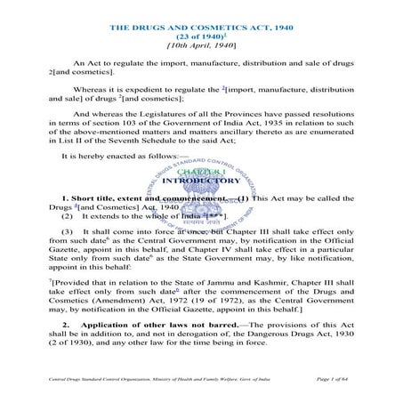 Drugs and Cosmetics Act, 1940 pdf.pdf