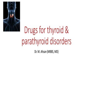 Drugs for thyroid and parathyroid disorders