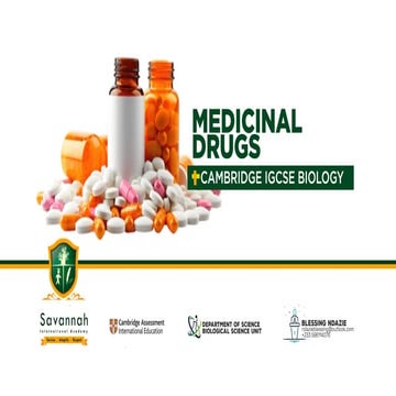 Drugs and Their Effects | Cambridge IGCSE Biology