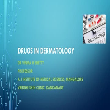Drugs in Dermatology important only drugs