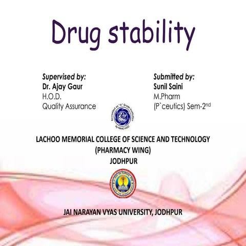 Drugstability 