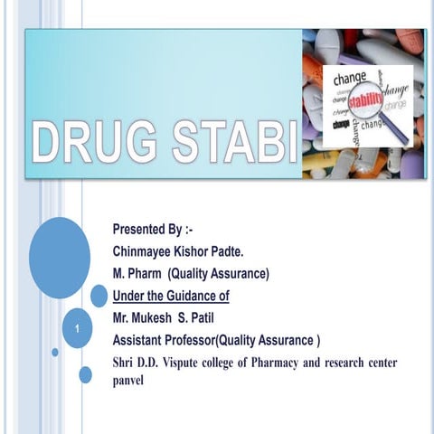 Drug stability 
