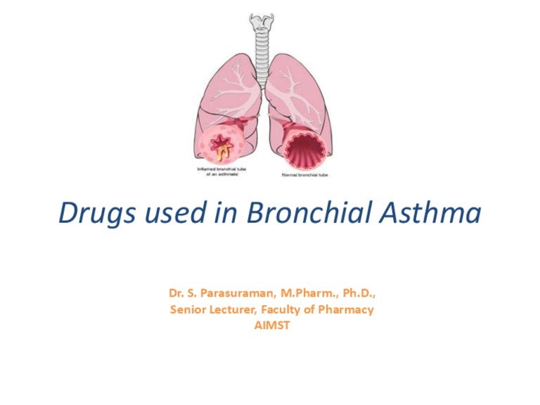 Drugs used in bronchial asthma