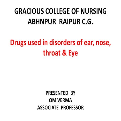 Drugs used in disorders of ear, 2024 OM VERMA.pdf
