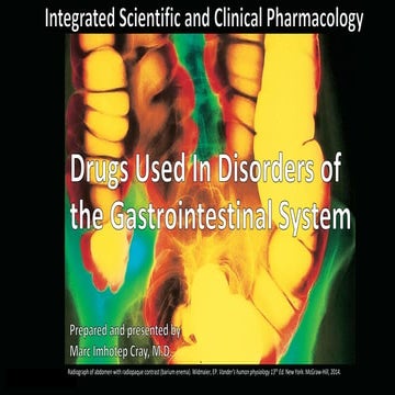 Drugs Used In Disorders of Gastrointestinal System