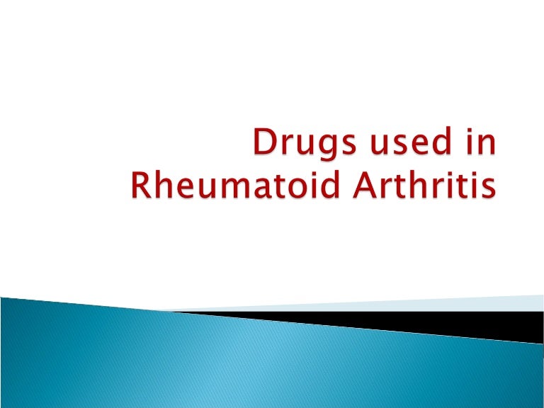 Drugs used in rheumatoid arthritis and gout