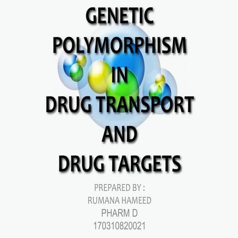 Drug transport  and drug targeting - rumana hameed