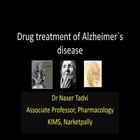Drug treatment of alzheimers disease | PPTX
