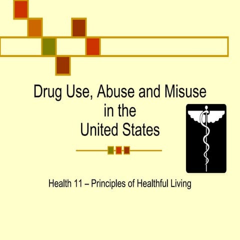 Drug Use, Abuse And Misuse 2004